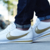 Nike Cortez - Blancas Gold